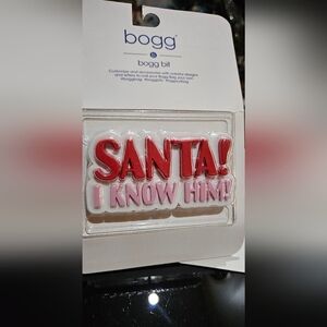 Bogg Bag bit "Santa! I know him!"